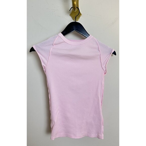 FREE PEOPLE x We The Free Ever Had Tee in Pink A Boo Size Small - Picture 4 of 9